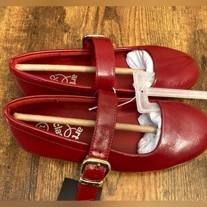Art Class Girls Red Mary Jane Dress Shoes Size 13 new